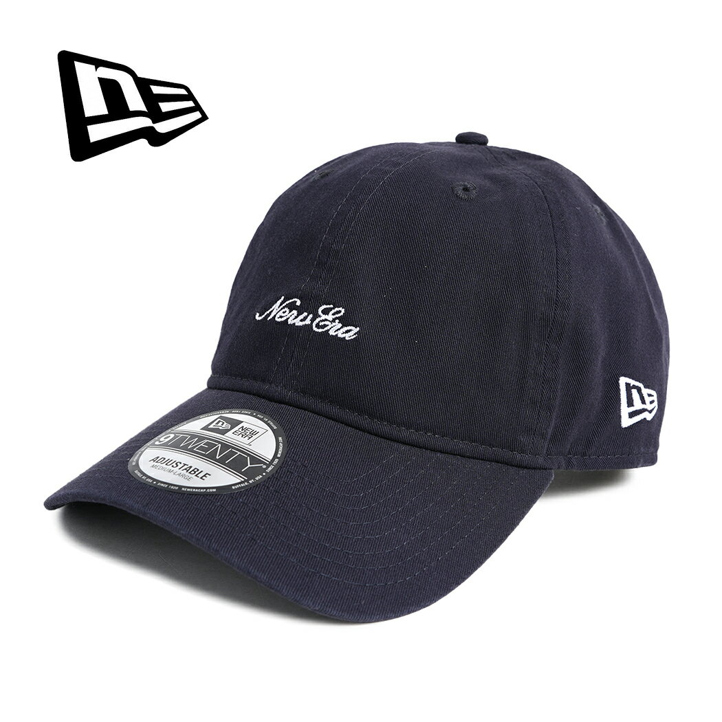 樂天商城 - 【15時までのご注文で即日発送！！】NEW ERA ニューエラ 9TWENTY スクリプト ロゴ ウォッシュド コットン ベースボール キャップ 帽子 SCRIPT LOGO WASHED CAP NAVY ( ネイビー メンズ レディース 920 14525126 )