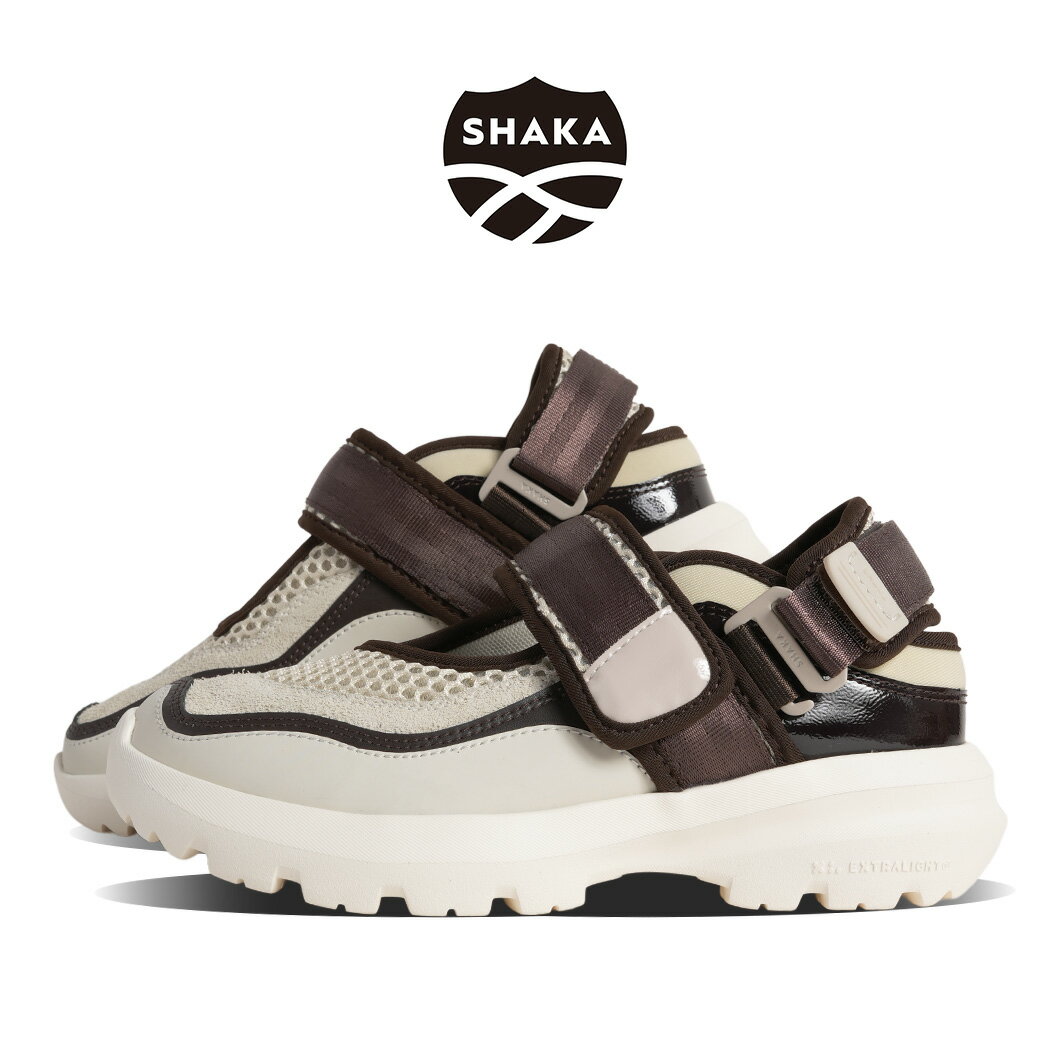 樂天商城 - 【お買い物マラソン限定クーポン配布中!!】SHAKA シャカ GREAT JOURNEY EXR グレート ジャーニー スニーカー サンダル LINEN BROWN ( メッシュ スニサン 水陸両用 レディース メリージェーン SK-348LBR )