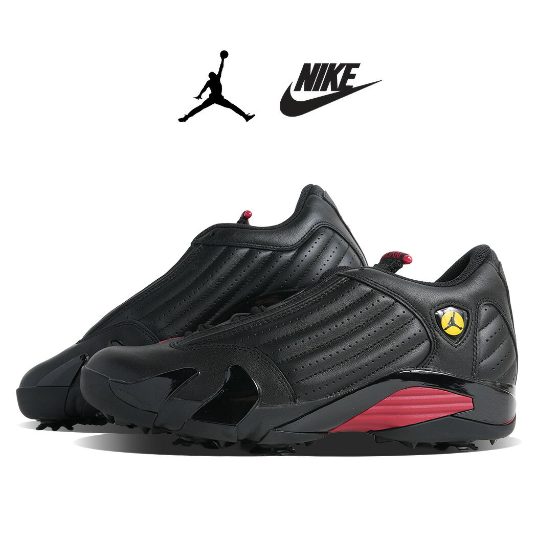【15時までのご注文で即日発送！！】NIKE ナイキ AIR JORDAN 14 エア ジョーダン ゴルフ スニーカー GOLF LAST SHOT ( 黒 ブラック レザー メンズ HJ7710-001 )