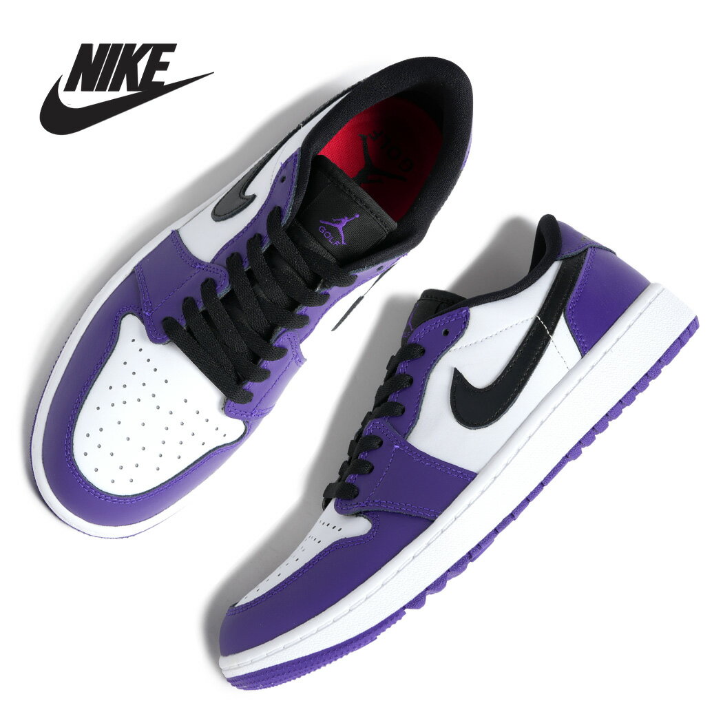 樂天商城 - 【お買い物マラソン限定クーポン配布中!!】NIKE ナイキ AIR JORDAN 1 LOW GOLF エア ジョーダン ハイ ゴルフ スニーカー COURT PURPLE ( パープル 紫 レザー AJ1 メンズ DD9315-105 )