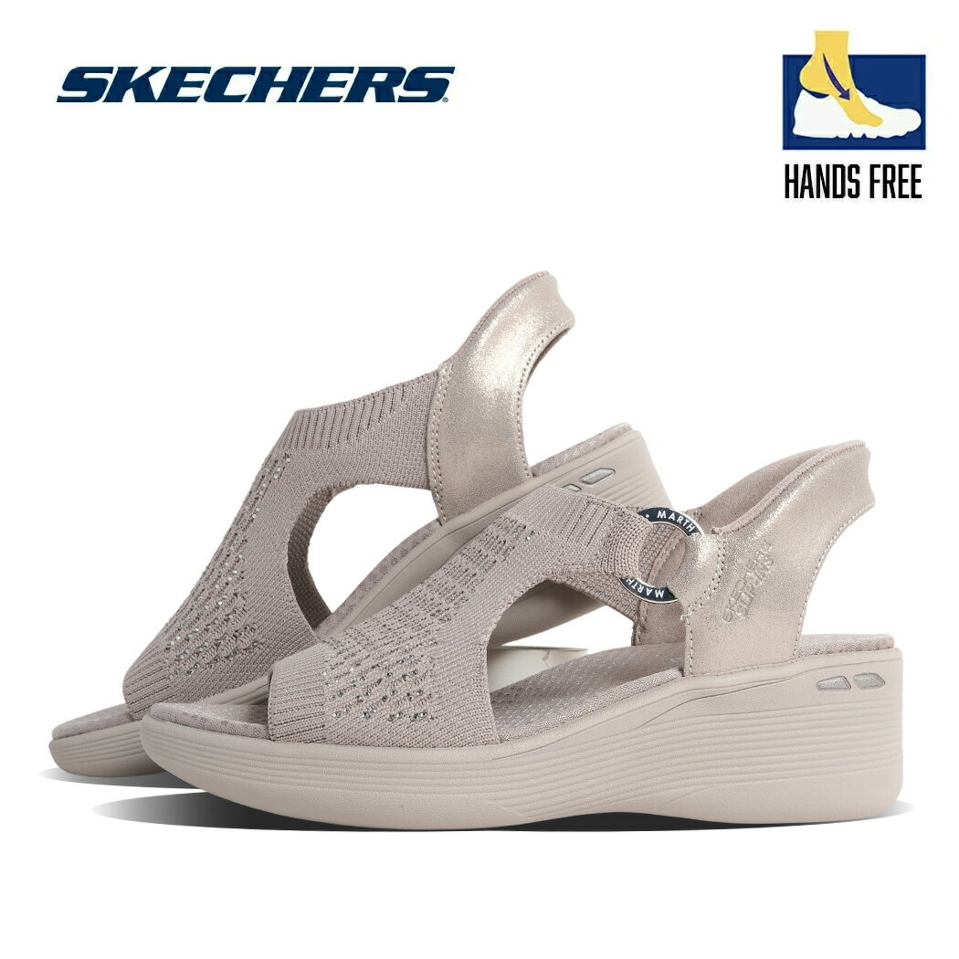 樂天商城 - 【15時までのご注文で即日発送！！】SKECHERS スケッチャーズ Slip-ins MARTHA STEWARD PIER-LITE スリップインズ マーサ スチュワード ピアライト サンダル TAUPE ( ハンズフリー 履きやすい 軽量 ベージュ レディース 188001TPE )