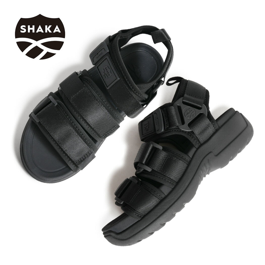 樂天商城 - 【お買い物マラソン限定クーポン配布中!!】SHAKA シャカ NEO BUNGY EVOL SANDAL ネオ バンジー エヴォル サンダル BLACK ( 黒 ストラップ 軽量 アウトドア レジャー メンズ レディース ウィメンズ SK-311BLACK )