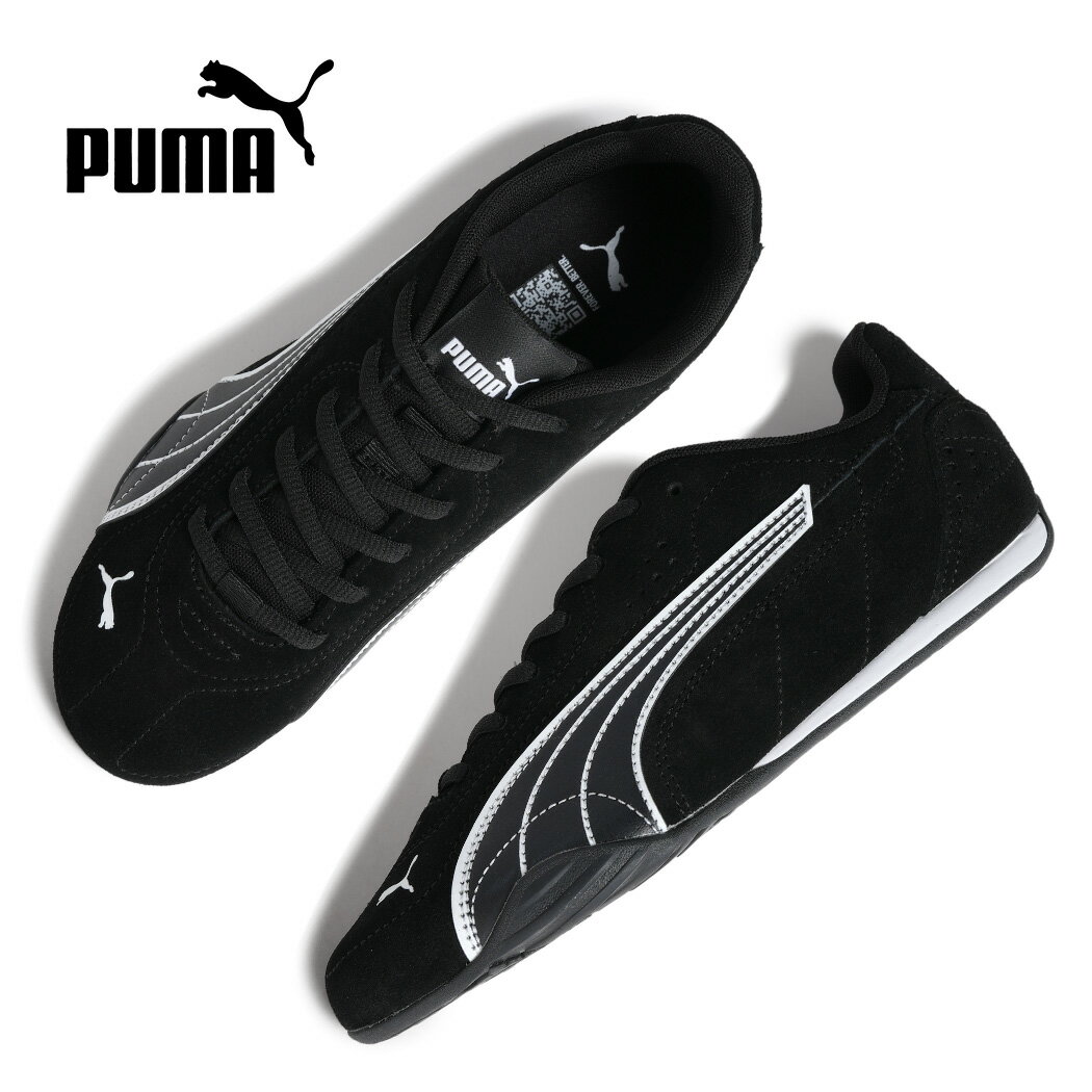 樂天商城 - 【15時までのご注文で即日発送！！】PUMA プーマ 薄底 キャッチ スニーカー CATCH SD PUMA BLACK ( フラットシューズ スエード ブラック 黒 レディース ウィメンズ メンズ 402681-02 )
