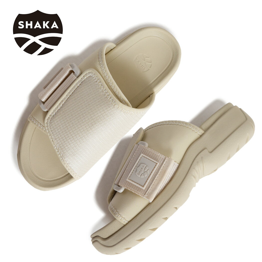 樂天商城 - 【お買い物マラソン限定クーポン配布中!!】SHAKA シャカ X-PACKER EVOL エクスパッカー エボル スライド サンダル LINEN ( ベージュ 厚底 アウトドア レジャー シャワーサンダル レディース ウィメンズ メンズ SK-352LINEN )