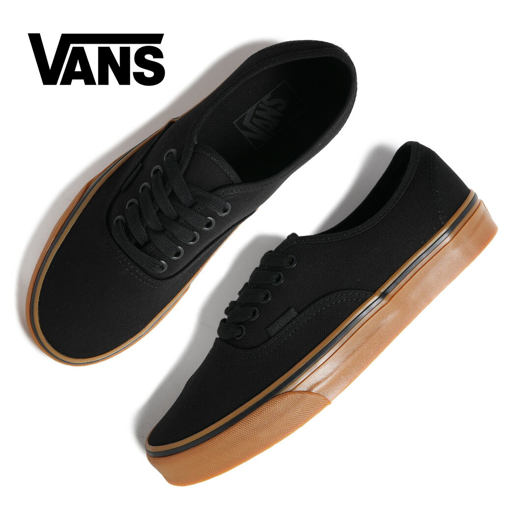 樂天商城 - 【お買い物マラソン限定クーポン配布中!!】VANS ヴァンズ オーセンティック スニーカー AUTHENTIC BLACK GUM ( ブラック 黒 ガムソール キャンバス メンズ レディース ウィメンズ バンズ VN000EGA0I4 )