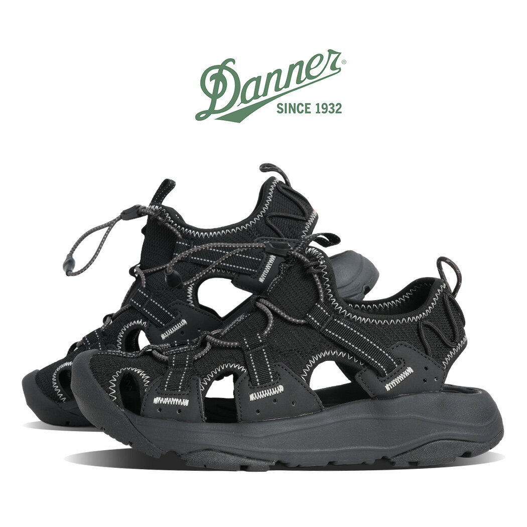 樂天商城 - 【お買い物マラソン限定クーポン配布中!!】Danner ダナー ベンド フロー サンダル BEND FLOW SANDAL BLACK ( ストラップ メッシュ 黒 ブラック アウトドア レジャー 川遊び 旅行 ドローコード スニサン スポサン メンズ D826500BLK )
