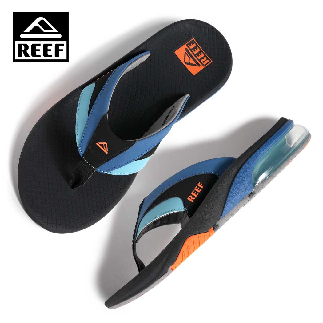 【15時までのご注文で即日発送！！】REEF リーフ ファニング フリップ フロップ トング サンダル FANNING + SANDAL NAVY ( ブラック 黒..