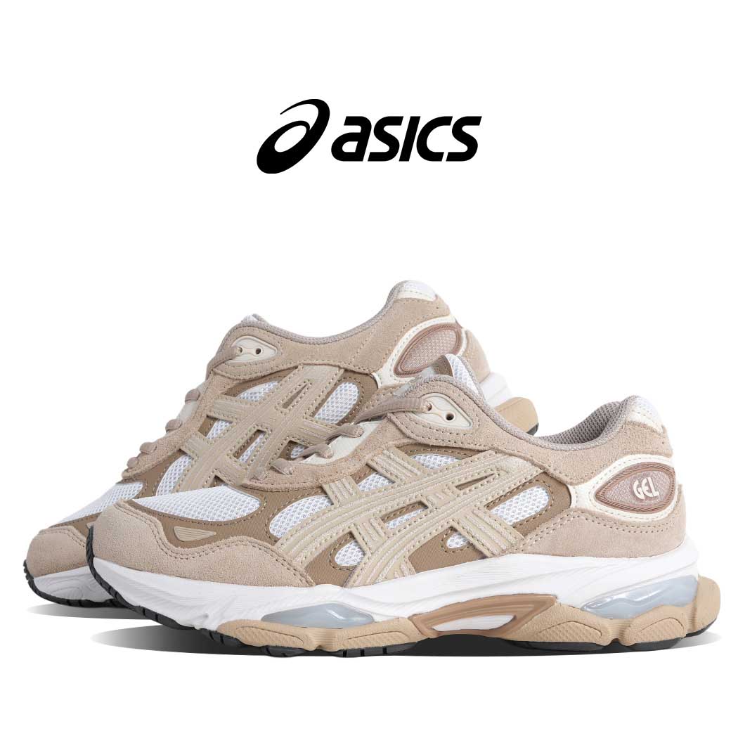 asics アシックス ゲル ニューヨーク スニーカー GEL-NYC 2.0 WHITE FEATHER GREY ( ベージュ ランニング メッシュ メンズ レディース 1203A895-102 )