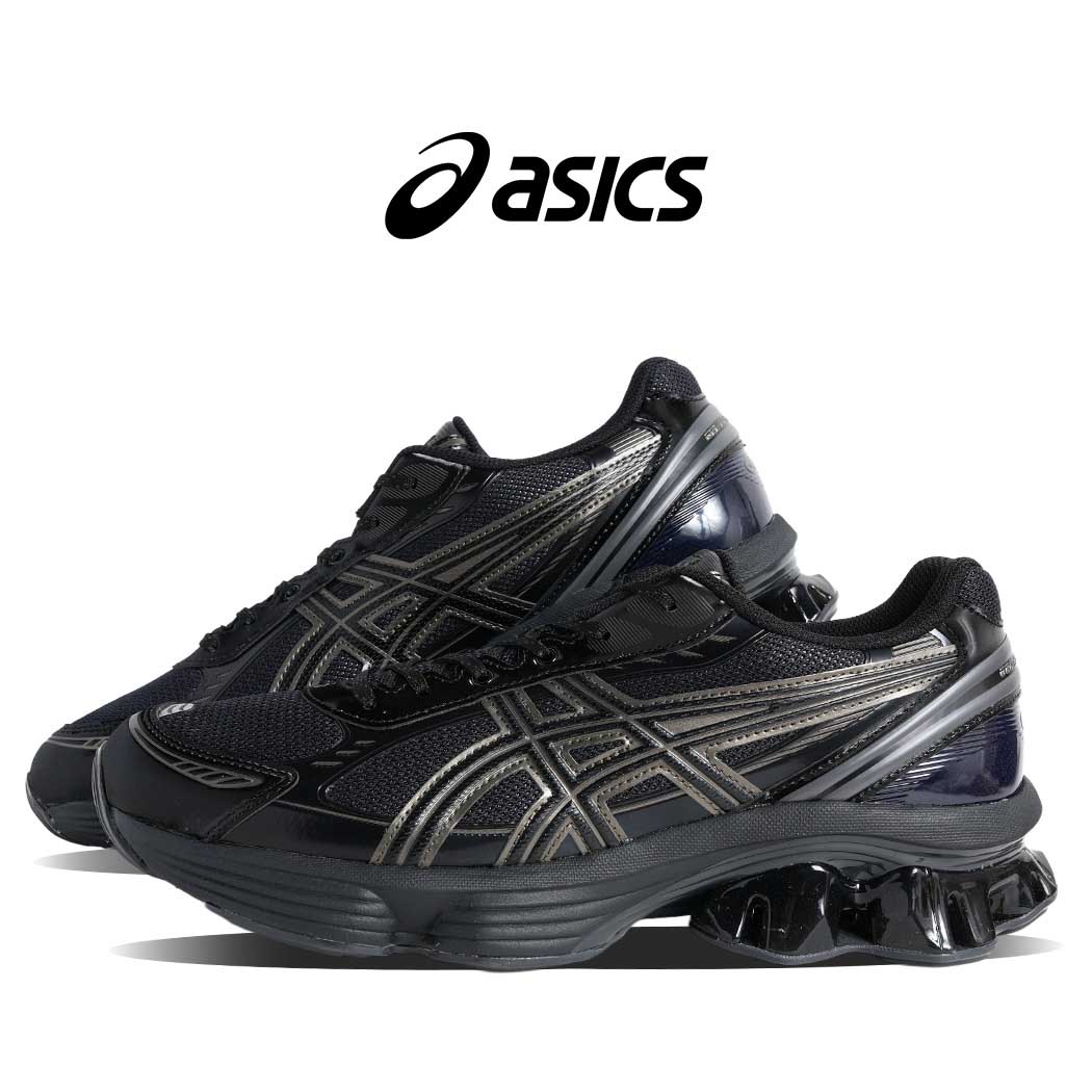 asics アシックス ゲル キネティック フルーエント スニーカー GEL-KINETIC FLUENT BLACK GRAPHITE GREY ( 黒 メンズ レディース 1203A591-003 )