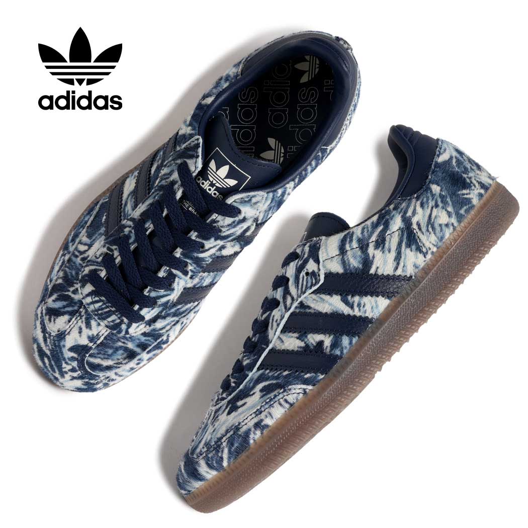 【15時までのご注文で即日発送！！】adidas アディダス サンバ オリジナル ウィメンズ スニーカー SAMBA OG W NIGHT INDIGO ( ネイビー 青 ガムソール 総柄 レディース IH9023 )