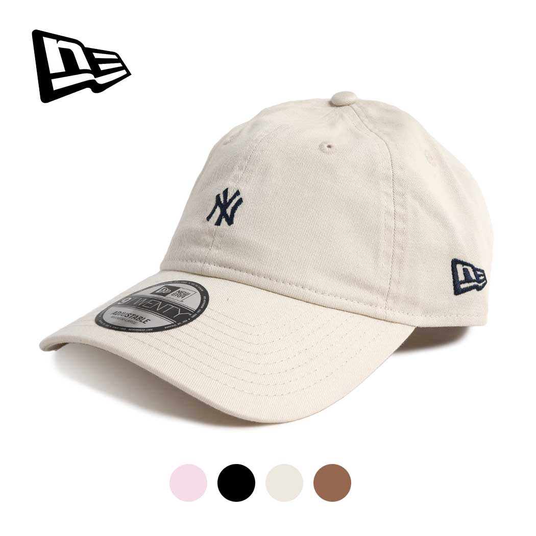 NEW ERA ニューエラ ウォッシュド ベースボール キャップ 帽子 9TWENTY WASHED COTTON CAP MINI LOGO NEW YORK YANKEES 4COLOR ( ミニロゴ メンズ レディース )
