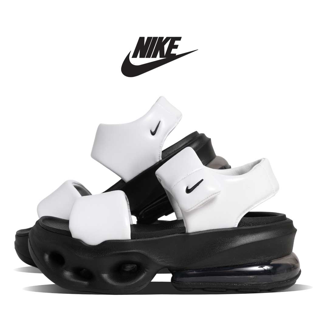 NIKE ナイキ 厚底 ウィメンズ エア マックス ヘイロー サンダル W AIR MAX HALO SANDAL WHITE ANTHRACITE ( KOKO ISLA ココ アイラ ホワイト 白 黒 レディース IO1959-101 )