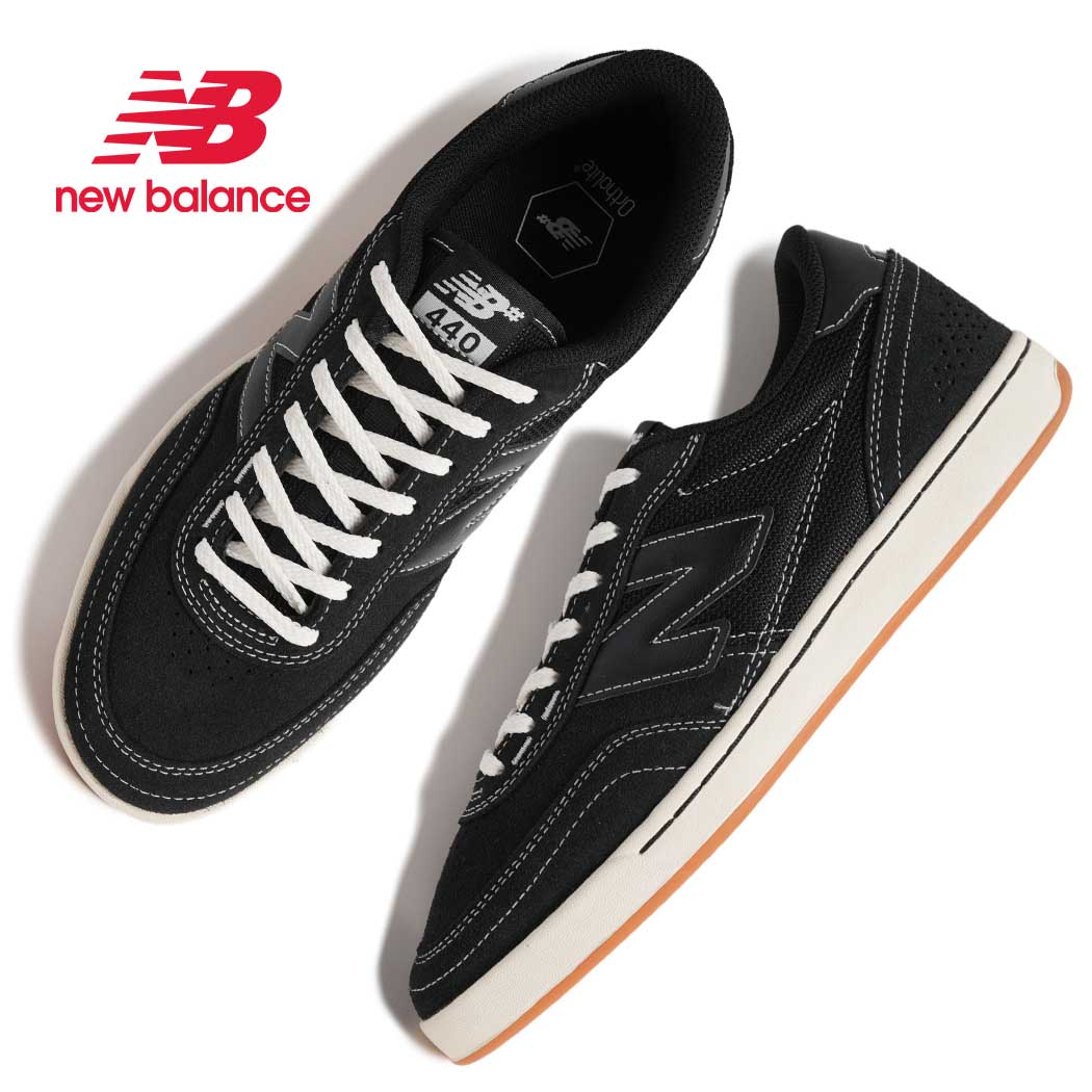 NEW BALANCE NUMERIC ニューバランス ヌメリック 440 スニーカー UN440BCO BLACK ( ブラック 黒 オールブラック トリプルブラック SKATE ローテク スケート メンズ )