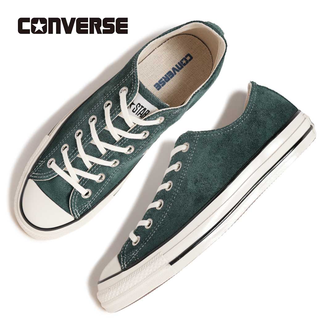 Rakuten - 【15時までのご注文で即日発送！！】CONVERSE コンバース オールスター エイジド スニーカー ALL STAR AGED WS OX IVY GREEN ( ローテク 緑 スエード メンズ レディース 31318050 )