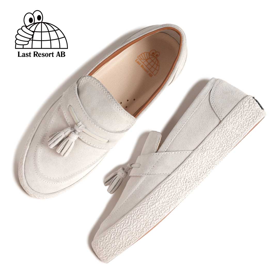 Rakuten - 【15時までのご注文で即日発送！！】LAST RESORT AB ラストリゾート ローファー スニーカー VM005 LOAFER WHITE WHITE ( ローテク 白 スエード スケート SKATE メンズ レディース )
