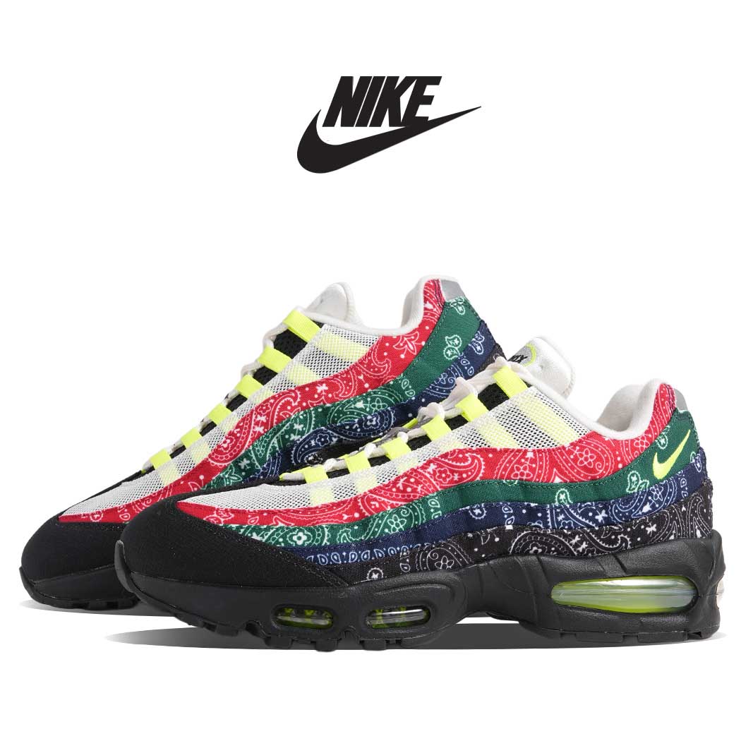NIKE ナイキ エア マックス ビッグバブル スニーカー AIR MAX 95 BIG BUBBLE SP PAISLEY BANDANA ( イエロー グラデ バンダナ メンズ IQ0620-100 )