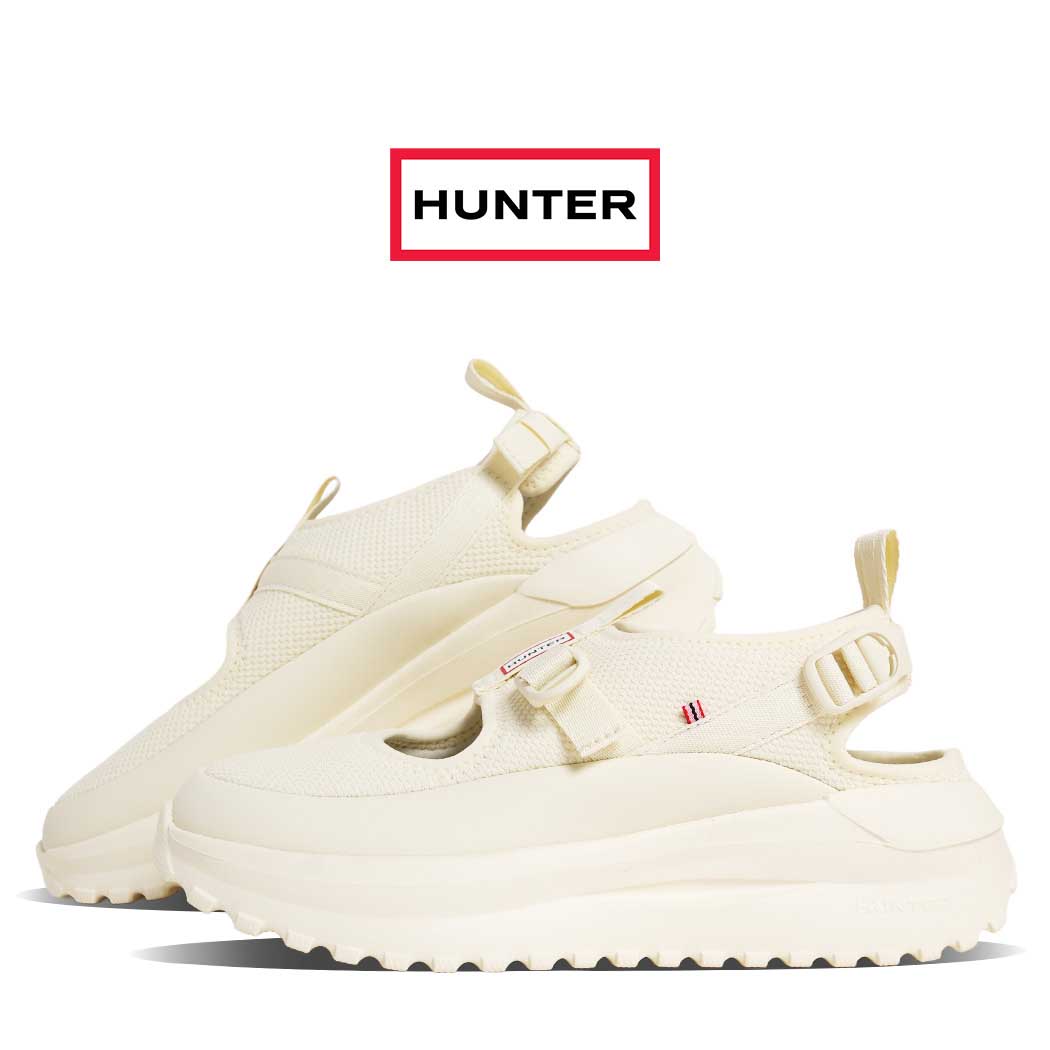 HUNTER ハンター トラベル フロー サンダル スニーカー UNISEX TRAVEL FLOW SANDAL SHADED WHITE ( メリージェーン 厚底 レディース UFF7103MSH-SHW )