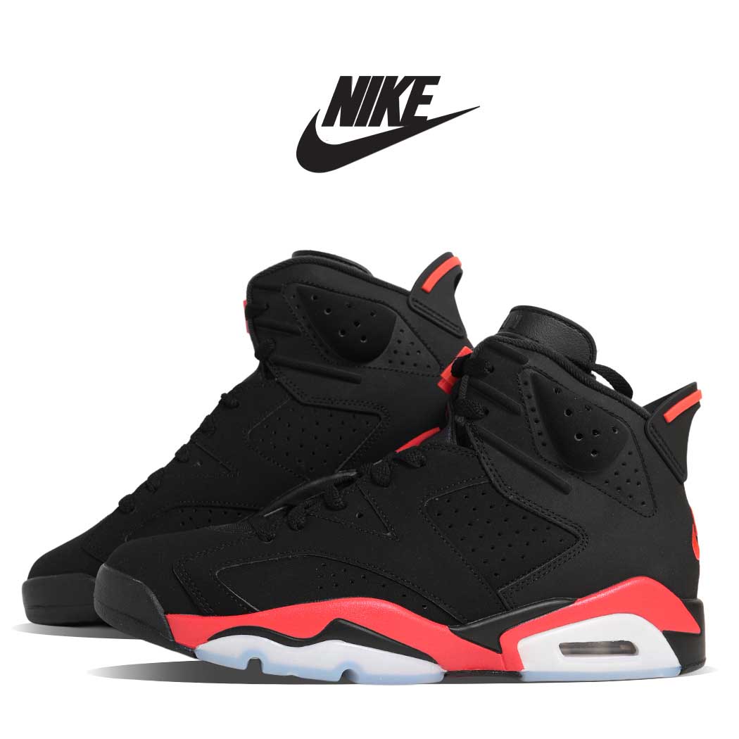 NIKE ナイキ エア ジョーダン レトロ スニーカー AIR JORDAN 6 RETRO INFRARED SALESMAN ( ブラック 黒 レッド AJ6 メンズ CT8529-001 )