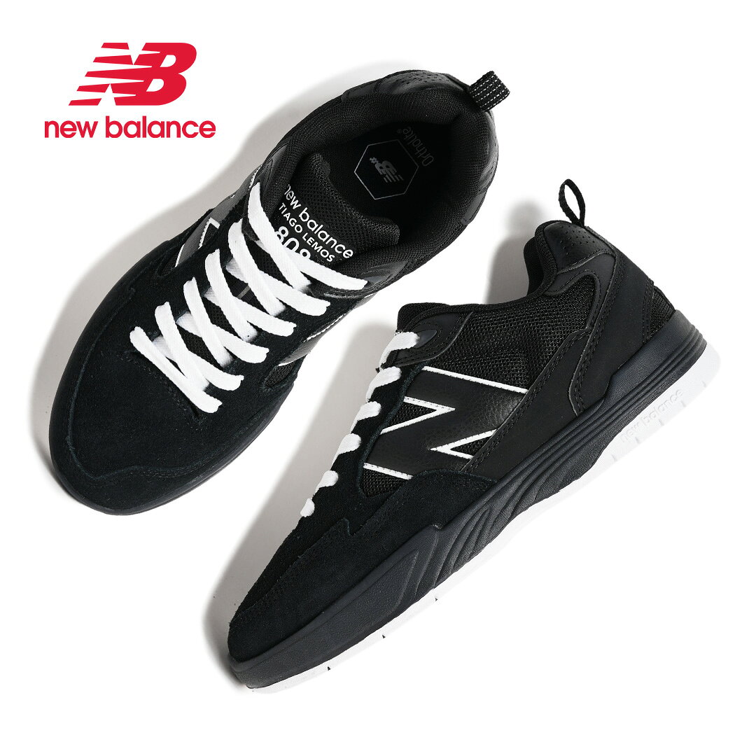 海外限定 NEW BALANCE ニューバランス ヌメリック 808L スニーカー NUMERIC Tiago Lemos UN808LSC BLACK WHITE ( 日本未発売 黒 スケート SKATE スケシュー メンズ )