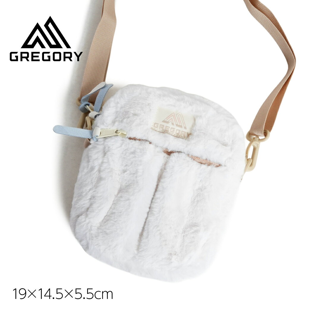 【15時までのご注文で即日発送！！】GREGORY グレゴリー クイック ポケット ショルダー バッグ QUICK POCKET M SNOW BUNNY ( 白 ホワイト ボア ファー レディース メンズ 斜め掛け 65459A977 )