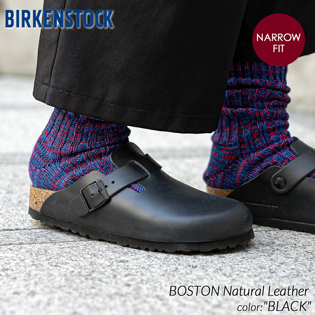 PRECIOUS PLACE㤨BIRKENSTOCK BOSTON Natural Leather ( NARROW FIT BLACK ӥ륱󥷥ȥå ܥȥ ( 쥶 ʥ  å  sandal mule   ǥ   60193 פβǤʤ18,920ߤˤʤޤ