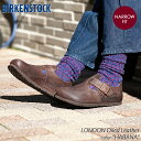 【G.W中も12時までのご注文で即日発送 】BIRKENSTOCK LONDON Oiled Leather ( NARROW FIT ) HABANA ビルケンシュトック ロンドン レザー シューズ ( レディース メンズ ベルト スリッポン ボストン boston 166533 )