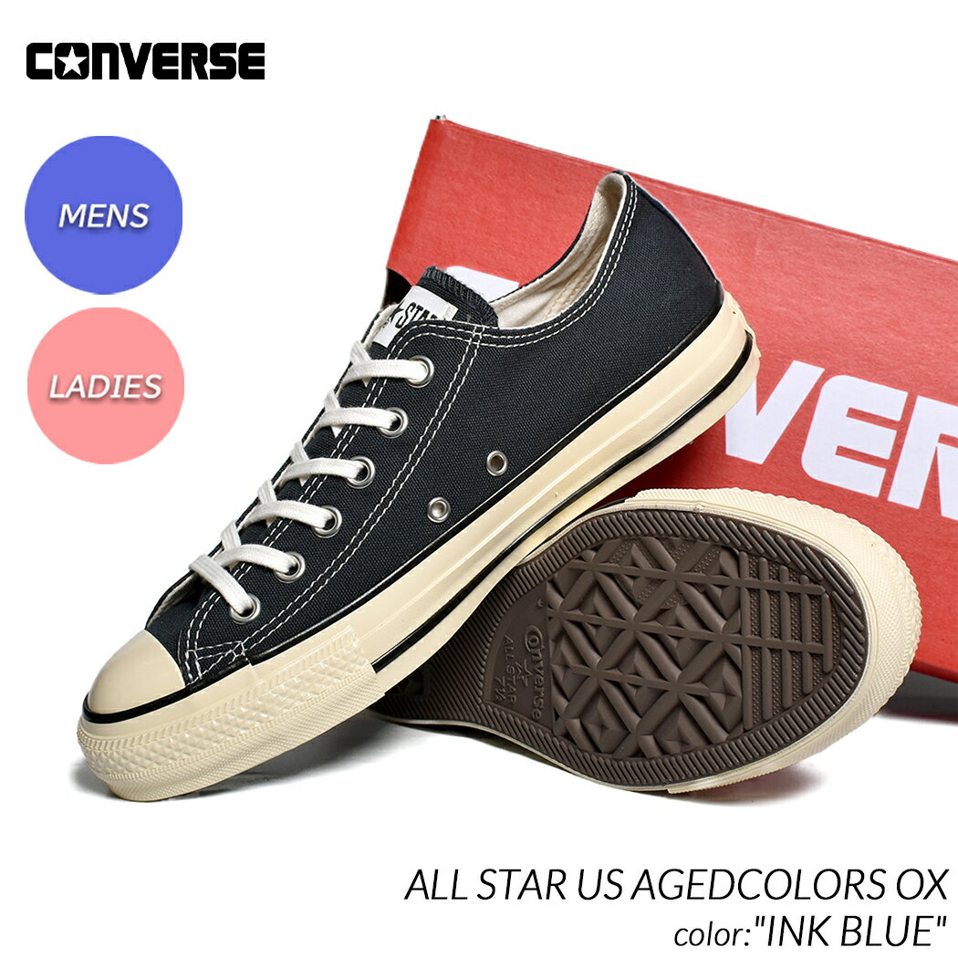 CONVERSE ALL STAR US AGEDCOLORS OX INK BLUE コンバース オールスター ロー スニーカー ( 黒 ブラック 青 ブルー ネイビー チャックテイラー ローカット CT70 BLACK メンズ レディース ウィメンズ 31310942 )