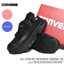 【G.Wスペシャルクーポン配布中 】CONVERSE ALL STAR (R) TREKWAVE SANDAL OX BLACK/MONOCHROME コンバース オールスター トレックウェーブ サンダル ( 厚底 スニーカー 黒 ブラック アンクル ストラップ メンズ ウィメンズ 31310821 )