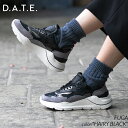 D.A.T.E. FUGA "HAIRY BLACK" デイト フーガ スニーカー ( DATE 黒 ブラック ダッドシューズ レディース ウィメンズ W391-FG-HA-BK )