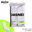 【G.Wスペシャルクーポン配布中 】【ネコポス可】decka -quality socks- Pile Socks｜2pcs White デカ クオリティー パイル ソックス ( 2足セット 靴下 白 ホワイト メンズ レディース DA-06 )