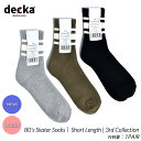【お買い物マラソン限定クーポン配布中!!】decka -quality socks- 80's Skater Socks Short Length 3rd Co...