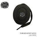 ｜【ネコポス可】Foxtrot Uniform THREADS SPORT LACES BLACK フォックストロット ユニフォーム シューレース スニーカー ( 120cm 170cm 黒 ブラック 靴紐 ) ブランド Foxtrot U...