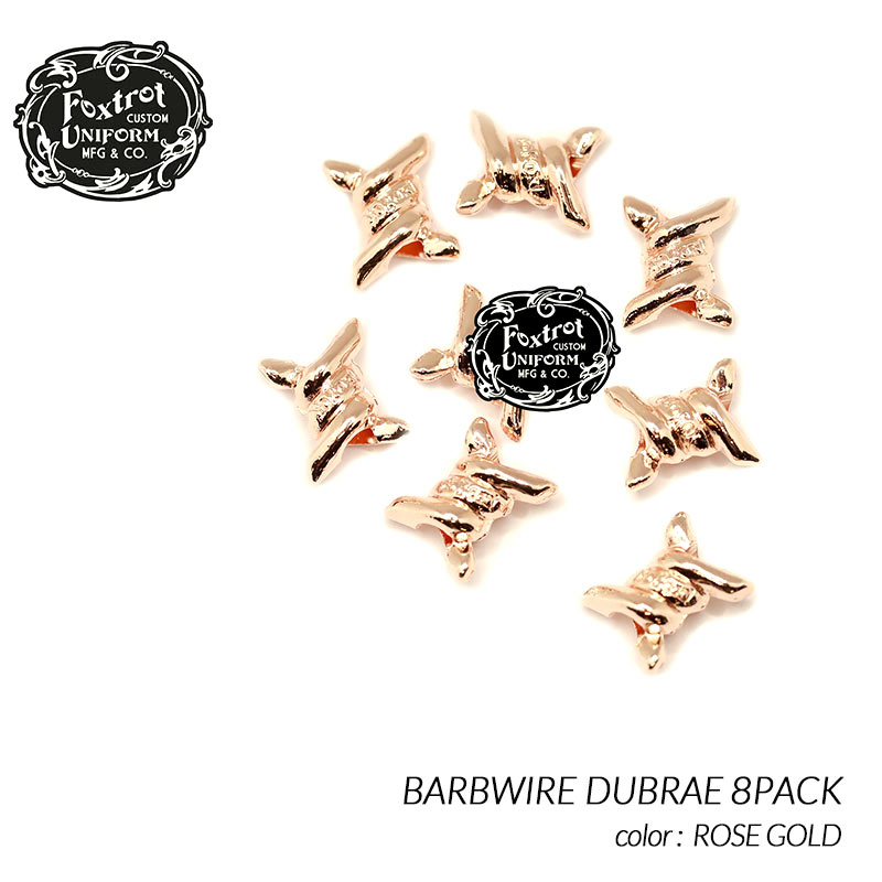 【楽天スーパーセール限定クーポン発行中!!】Foxtrot Uniform BARBWIRE DUBRAE 8PACK "ROSE GOLD" フォックストロット ユニフォーム バーブワイヤー デュブレ スニーカー ( ピンク ローズ )