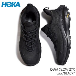 HOKA ONE ONE KAHA 2 LOW GTX "BLACK" ホカオネオネ カハ ハイキング スニーカー ( 黒 ブラック GORE-TEX ゴアテックス Vibram テック トレイル 11123190-BBLC )