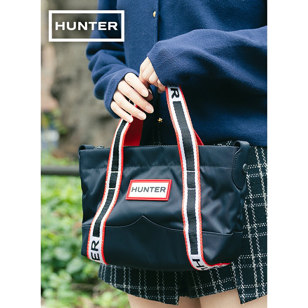 樂天商城 - 【お買い物マラソン限定クーポン配布中!!】HUNTER ハンター トートバッグ ショルダーバッグ ナイロン ミニ トップ クリップ トート バッグ バッグ NYLON MINI TOPCLIP BLACK ( かばん ナイロン メンズ レディース UBS1203KBMBAH )