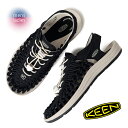 【15時までのご注文で即日発送!!】KEEN キーン ウィメンズ ユニーク キャンバス シューズ サンダル スニーカー UNEEK CANVAS BLACK/BIRCH ( 黒 ブラック アウトドア レディース SANDAL 1028565 )