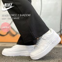 【G.Wスペシャルクーポン配布中 】NIKE W AIR FORCE 1 SHADOW TRIPLE WHITE ナイキ ウィメンズ エアフォース 1 シャドウ スニーカー ( 白 レディース 厚底 CI0919-100 )