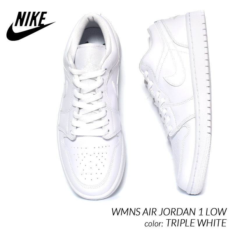 NIKE WMNS AIR JORDAN 1 LOW TRIPLE WHITE ʥ  硼  ˡ (  ۥ磻 󥺥 DV0990-111 )