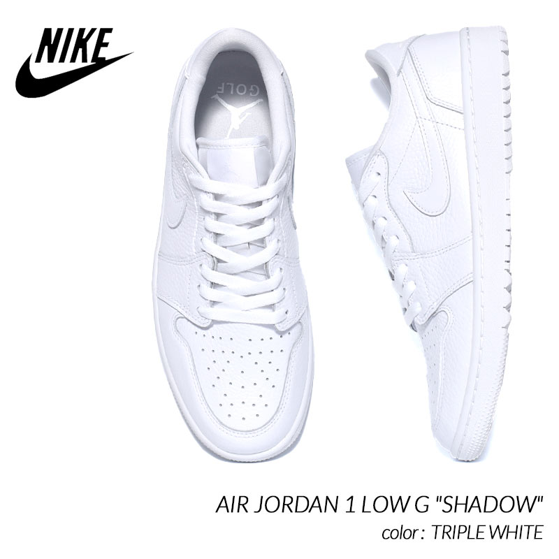 NIKE AIR JORDAN 1 LOW G TRIPLE WHITE ナイキ エア ジョーダン ロー ゴルフ スニーカー ( 白 ホワイト GOLF メンズ DD9315-101 )