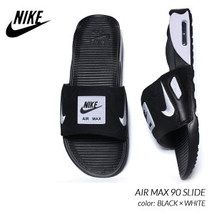 NIKE AIR MAX 90 SLIDE BLACK × WHITE ナイキ エアマックス スライド サンダル ( ベナッシ BENASSI 黒 白 SANDAL メンズ BQ4635-002 )