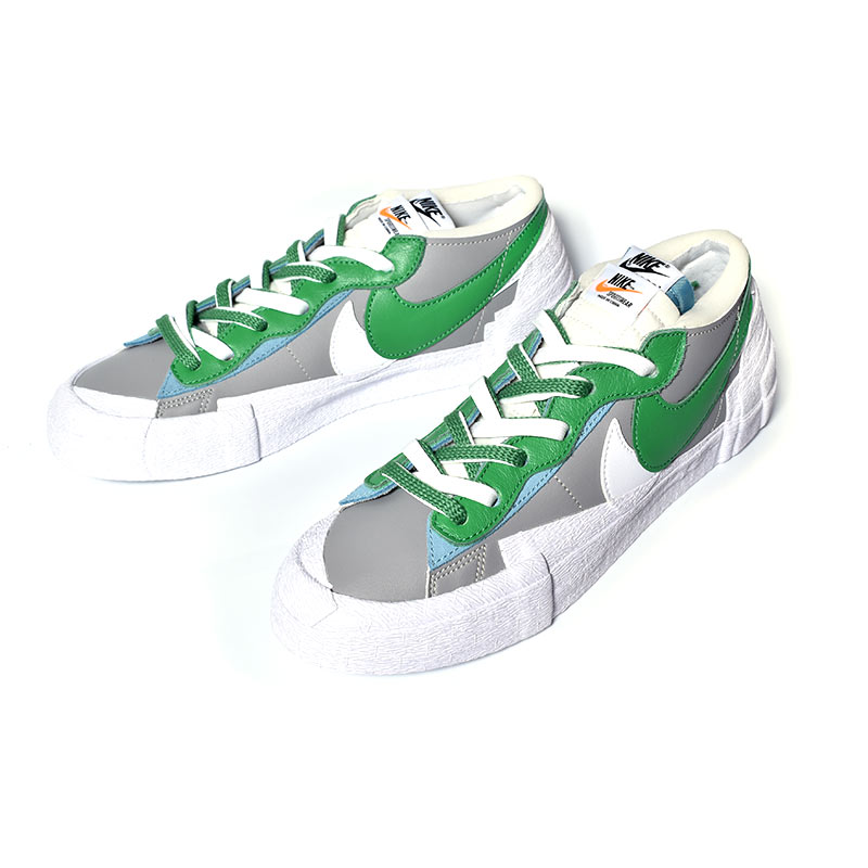 NIKE × SACAI BLAZER LOW GREEN × GRAY ナイキ ブレーザー ロー スニーカー ( サカイ ブレイザー 緑 グリーン レディース ウィメンズ DD1877-001 )