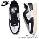 【お買い物マラソン限定クーポン配布中 】日本未発売 NIKE AIR FORCE 1 039 07 WHITE BLACK SILVER ナイキ エアフォース スニーカー ( 海外限定 黒 ブラック メンズ FQ6848-101 )