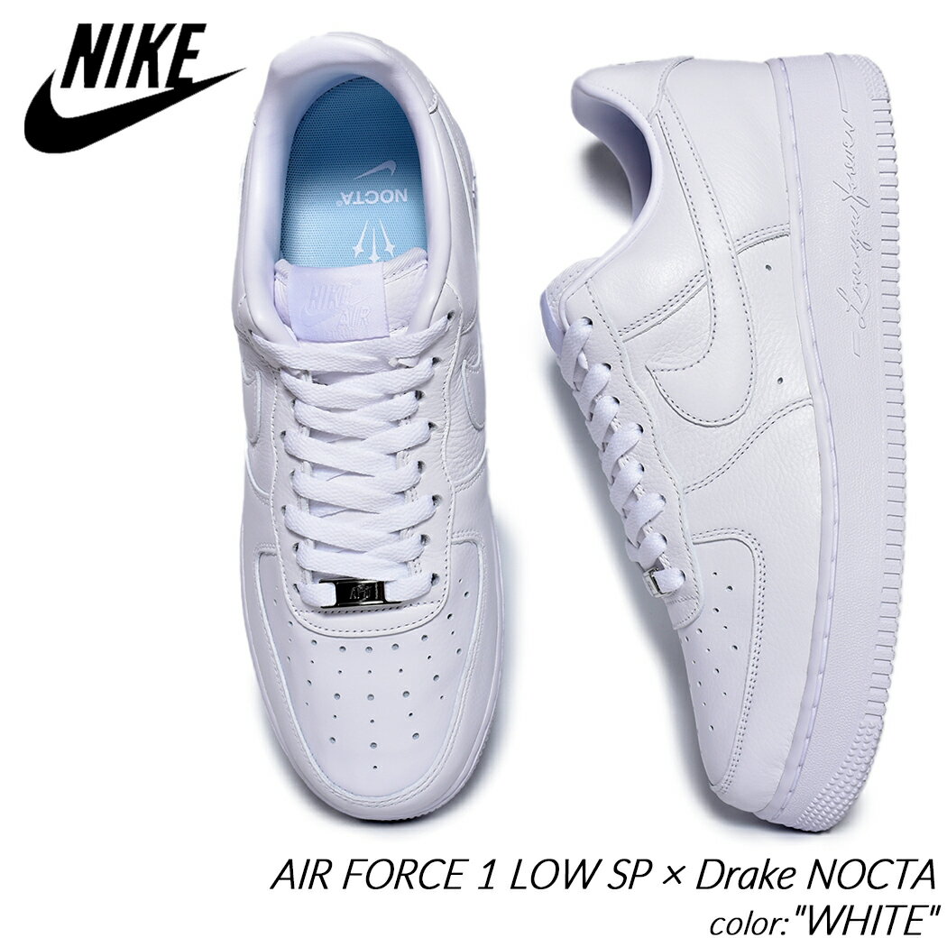 Drake NOCTA × NIKE AIR FORCE 1 LOW SP "WHITE" ナイキ エアフォース スニーカー ( ドレイク ノクタ 白 ホワイト メンズ CZ8065-100 )