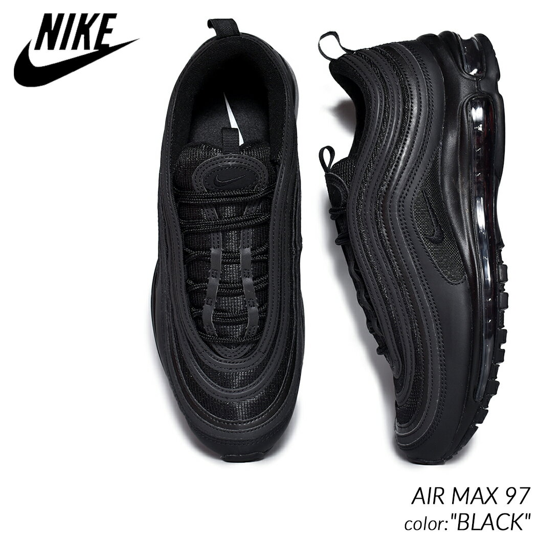 NIKE AIR MAX 97 “BLACK” ナイキ エアマックス スニーカー ( 黒 ブラック トリプルブラック オールブラック AM 90 95 メンズ BQ4567-001 )