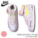 【G.Wスペシャルクーポン配布中 】海外限定 NIKE WMNS AIR FORCE 1 039 07 MID FEEL LOVE ナイキ ウィメンズ エアフォース ミッド スニーカー ( 日本未発売 レディース ウィメンズ AF1 キャンバス FD0869-100 )