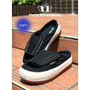 【15時までのご注文で即日発送!!】NORTHWAVE ノースウェーブ エスプレッソ スリッパ サンダル スニーカー ESPRESSO SLOPPERS SANDAL BLACK WHITE ( 黒 ブラック 厚底 スライド NW005 )