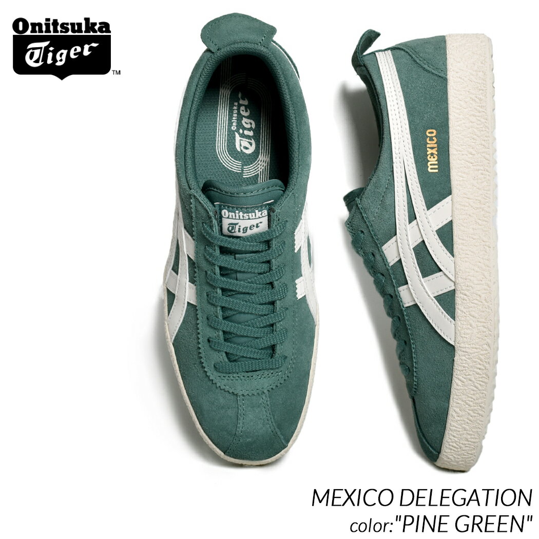 【お買い物マラソン限定クーポン配布中!!】Onitsuka Tiger MEXICO DELEGATION "PINE GREEN" オニツカタイガー メキシコ デリゲーション スニーカー ( 緑 グリーン 金 ゴールド 66 クラシック メンズ レディース ウィメンズ 1183B954-300 )のサムネイル