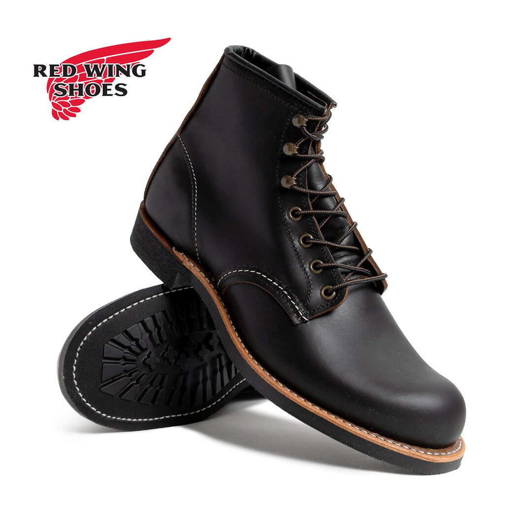 【15時までのご注文で即日発送！！】RED WING レッドウィング ブーツ ブラックスミス BLACKSMITH BLACK ( ブラック 黒 レザーブーツ USA製 ビブラム レースアップ アメリカ製 米国製 03345D )