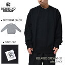 【G.Wスペシャルクーポン配布中 】REIGNING CHAMP RELAXED CREWNECK レイニングチャンプ リラックス クルーネック スウェット トレーナー ( H.GREY BLACK レーニングチャンプ RC-3718 )