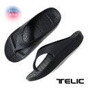 【15時までのご注文で即日発送!!】TELIC テリック フリップフロップ ウルトラソフト サンダル FLIPFLOP ULTRASOFT BLACK ( SANDAL スライド トング 黒 ブラック リカバリーサンダル 国内正規品 )